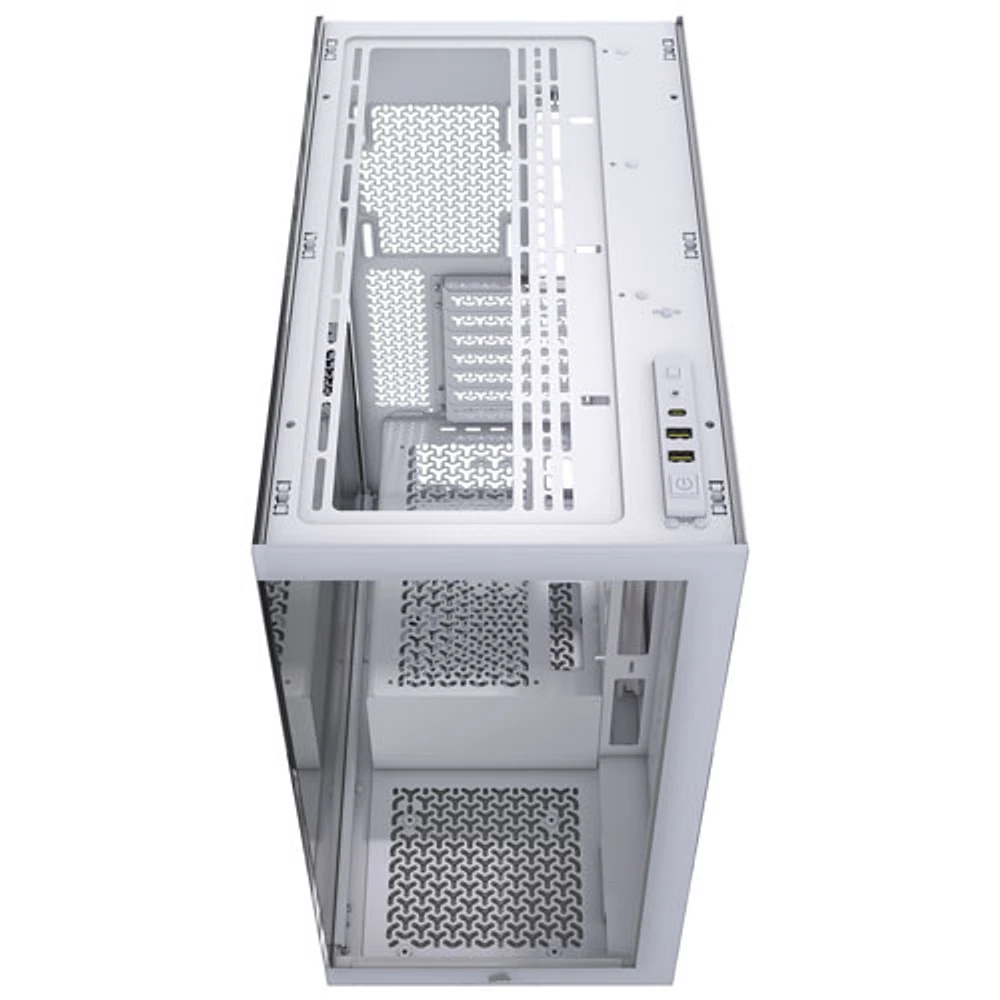 Tour d'ordinateur mi-haute ATX 3500X de Corsair - Blanc