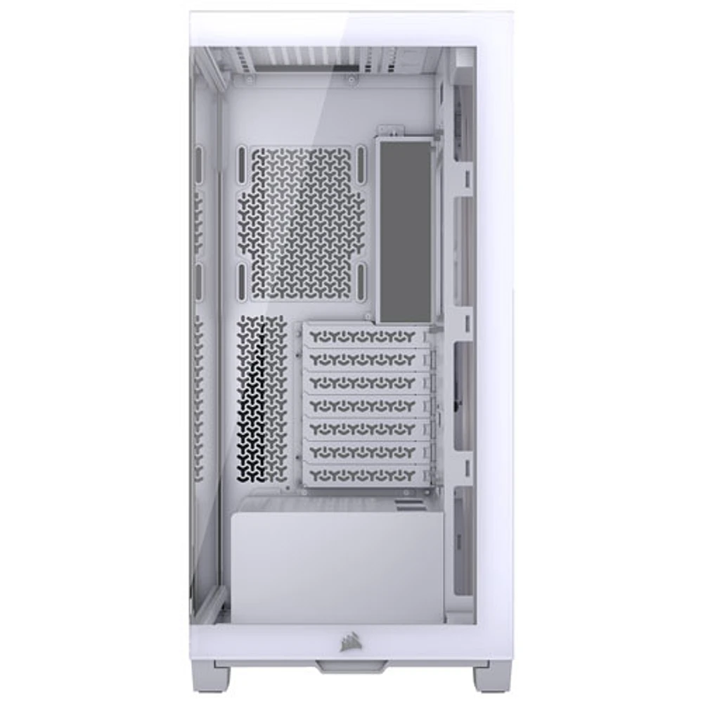 Tour d'ordinateur mi-haute ATX 3500X de Corsair - Blanc