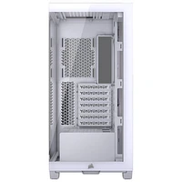 Tour d'ordinateur mi-haute ATX 3500X de Corsair - Blanc