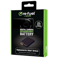 DigiPower Re-Fuel Lithium-Ion Battery for Canon Cameras (LP-E12)