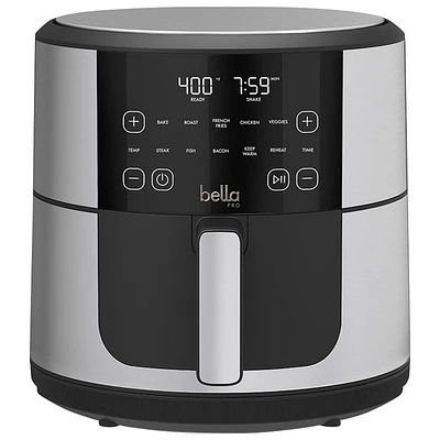 Bella Pro SmartCrisp Digital Air Fyer - 8Qt - Stainless Steel - Only at Best Buy