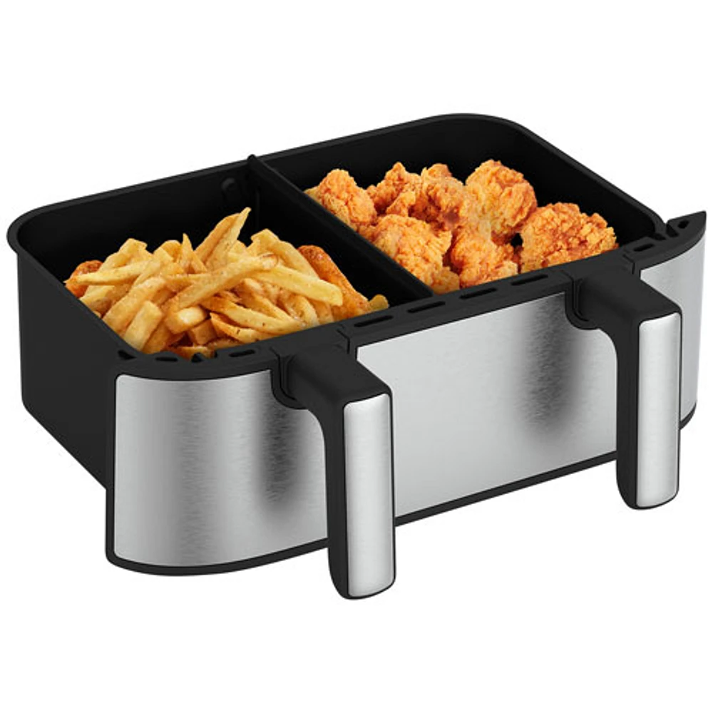 Bella Pro Mini Trizone Flex Air Fryer w/ EverGood Ceramic - 3.8L (4Qt) - Stainless Steel - Only at Best Buy