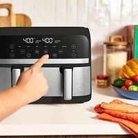 Friteuse à air chaud Pro Mini Trizone Flex de Bella avec céramique EverGood - 3,8 l (4 pte) - Acier inoxydable - Exclusivité de Best Buy