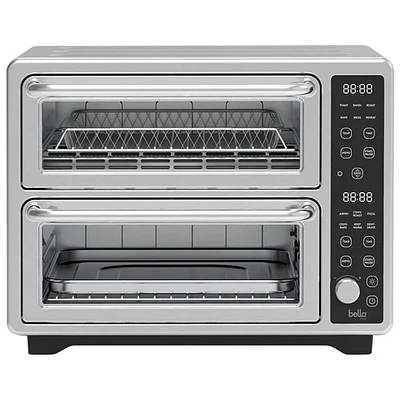 Bella Pro Duo Air Fry Convection Double Oven with Probe - Stainless Steel - Only at Best Buy