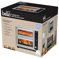 Four double avec convection, friture à air chaud et sonde Pro Duo de Bella - 0,85 pi³/24 l - Acier inoxydable - Exclusivité de Best Buy