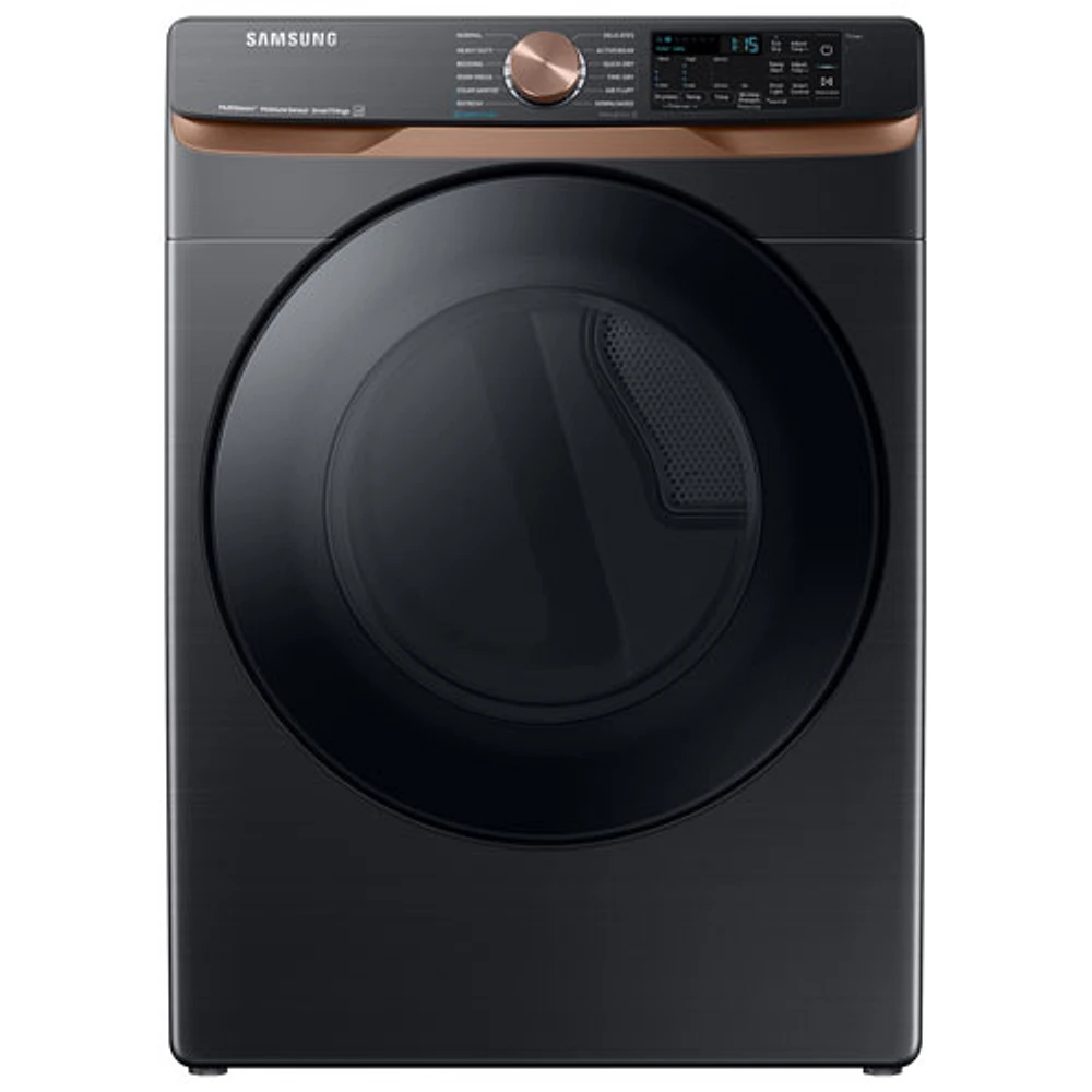 Open Box - Samsung 7.5 Cu. Ft. Electric Steam Dryer - Black Stainless Steel - Perfect Condition