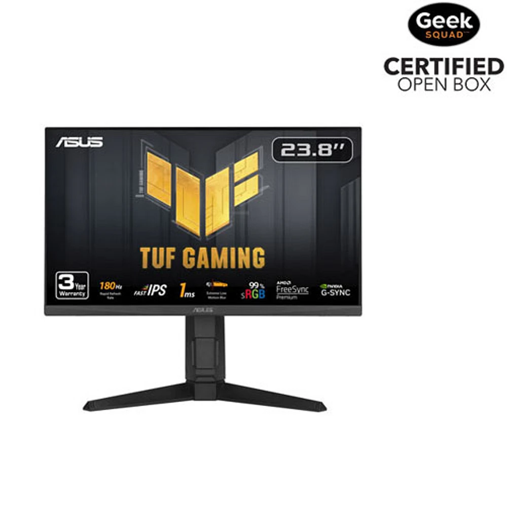 Open Box - ASUS TUF 23.8" FHD 180Hz 1ms GTG IPS LED G-Sync FreeSync Gaming Monitor (VG249QL3A)