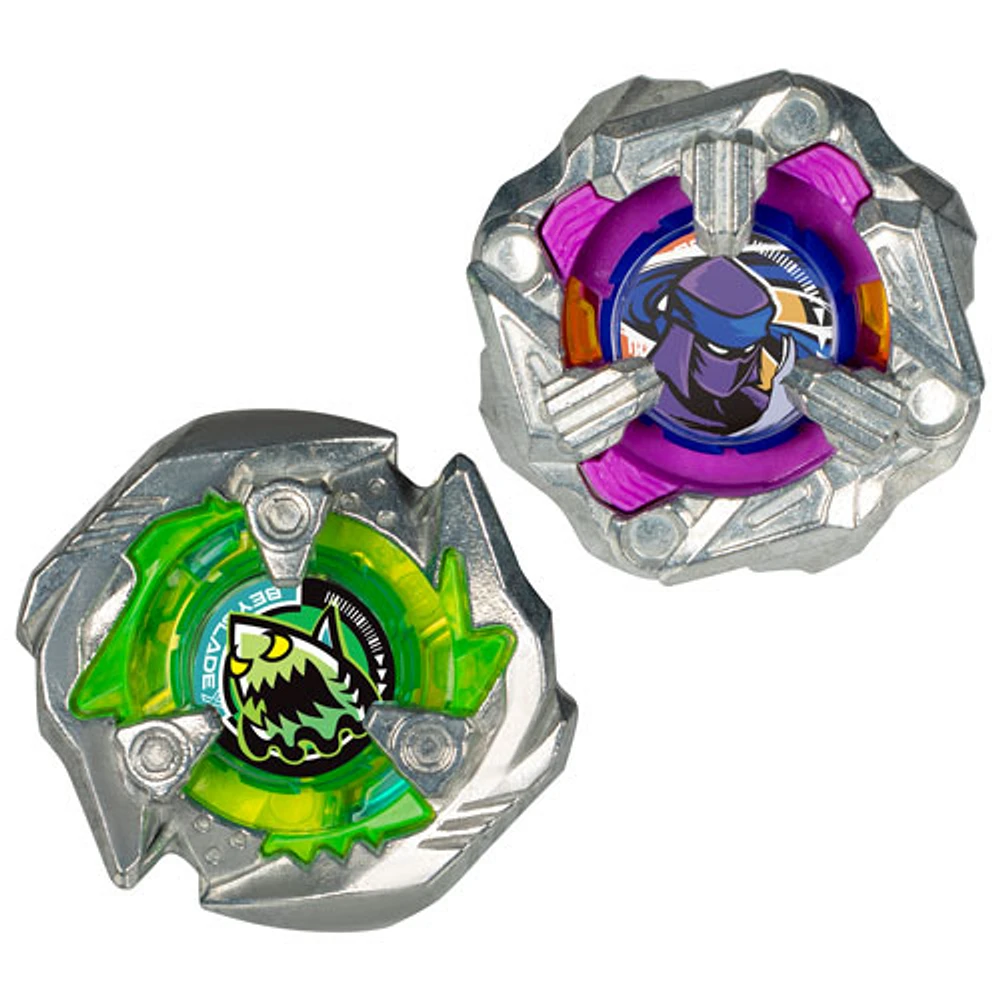 Ensemble de deux toupies Beyblade X Knife Shinobi 4-80HN et Keel Shark 3-80F