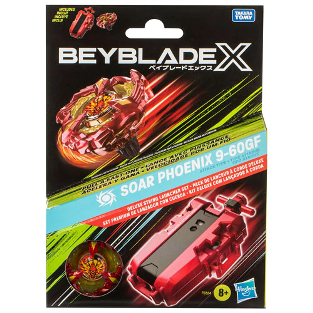 Ensemble avec lanceur à corde Beyblade X Soar Phoenix Deluxe