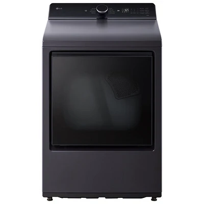 LG 7.3 Cu. Ft. Ultra Large Capacity Rear Control Electric Dryer (DLE8400BE) - Matte Black