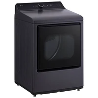 LG 7.3 Cu. Ft. Ultra Large Capacity Rear Control Electric Dryer (DLE8400BE) - Matte Black