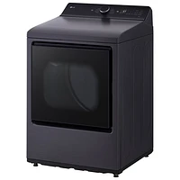 LG 7.3 Cu. Ft. Ultra Large Capacity Rear Control Electric Dryer (DLE8400BE) - Matte Black