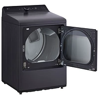 LG 7.3 Cu. Ft. Ultra Large Capacity Rear Control Electric Dryer (DLE8400BE) - Matte Black