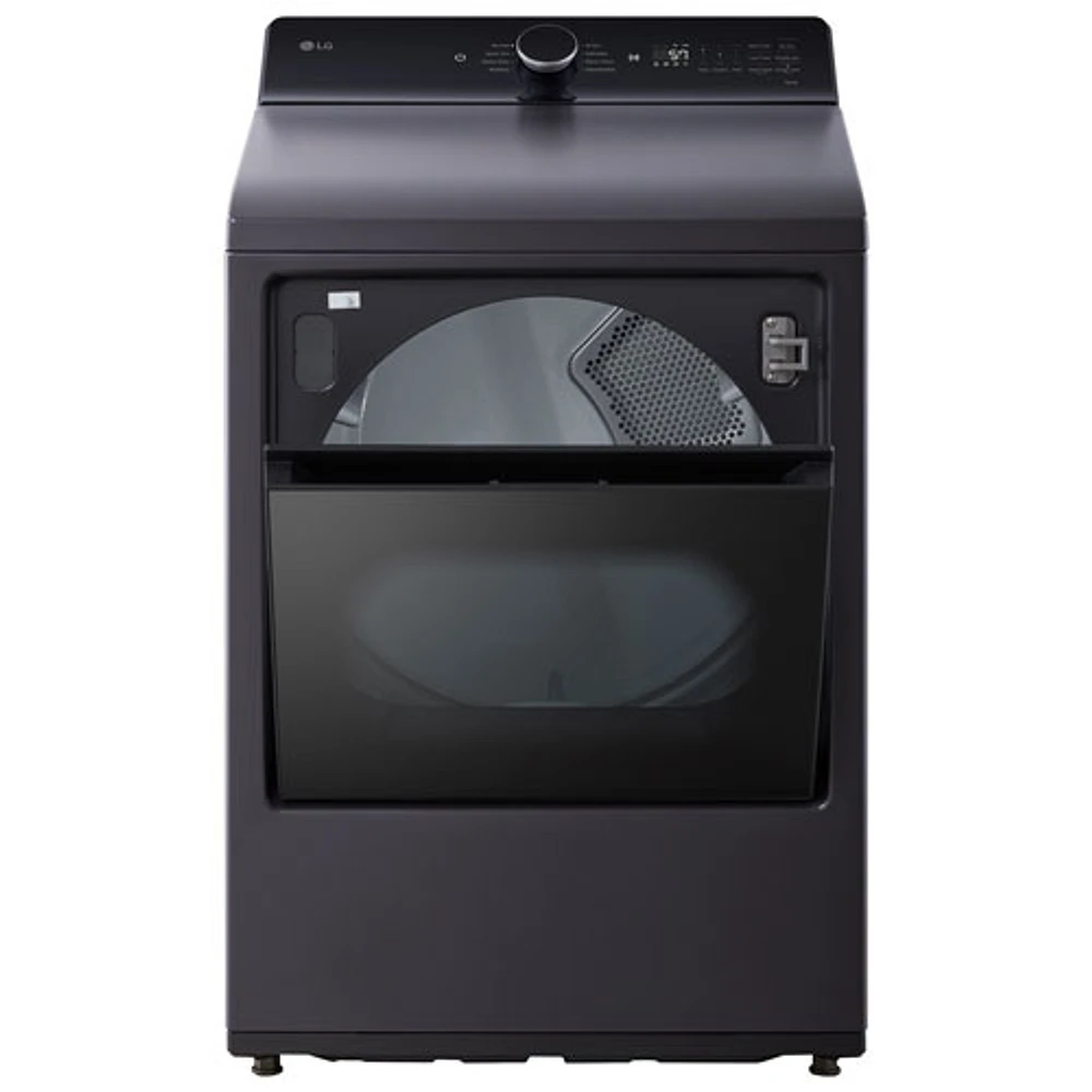 LG 7.3 Cu. Ft. Ultra Large Capacity Rear Control Electric Dryer (DLE8400BE) - Matte Black