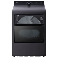 LG 7.3 Cu. Ft. Ultra Large Capacity Rear Control Electric Dryer (DLE8400BE) - Matte Black