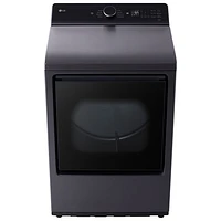 LG 7.3 Cu. Ft. Ultra Large Capacity Rear Control Electric Dryer (DLE8400BE) - Matte Black