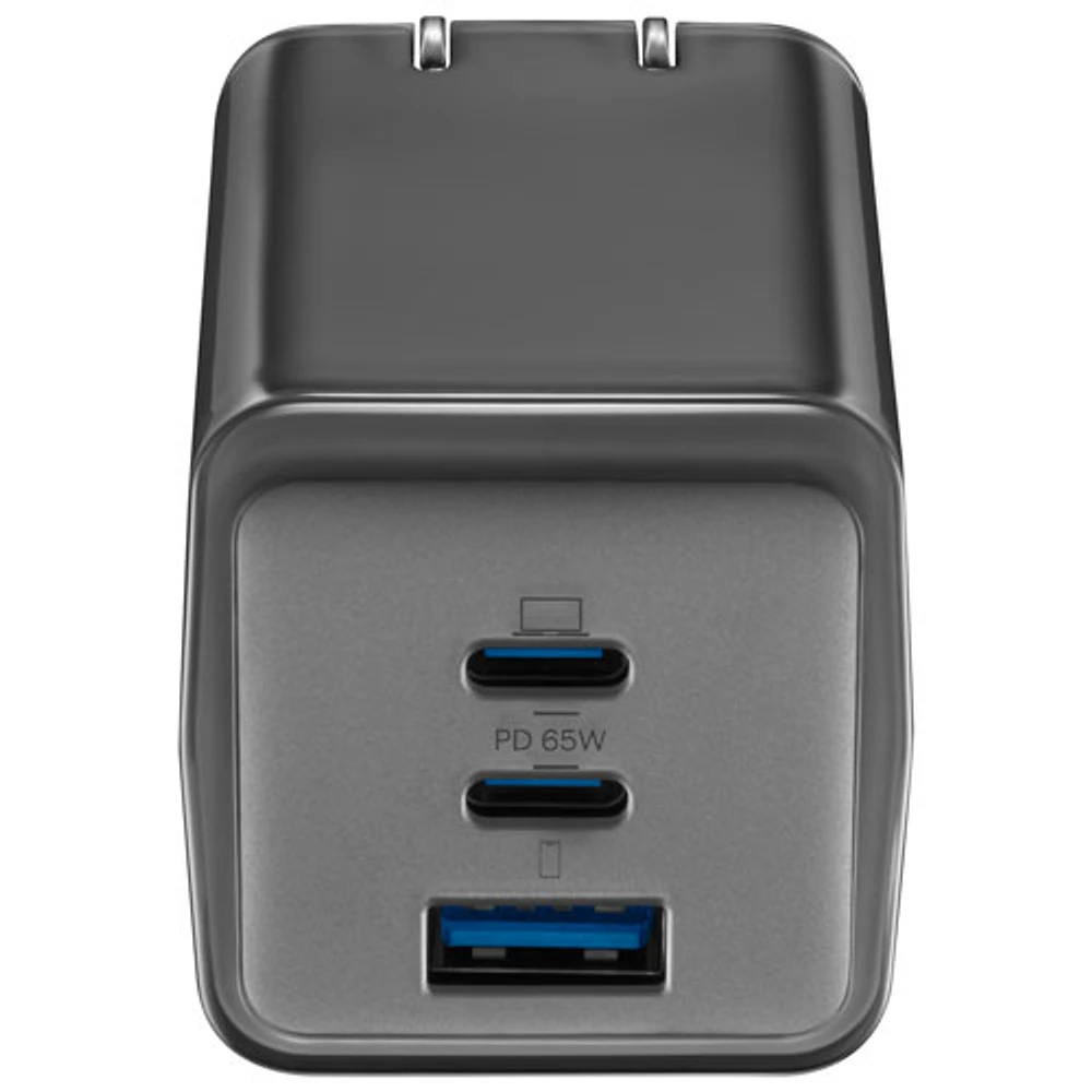 Insignia 65W 3-Port USB-C/USB-A Wall Charger with USB Cable (NS-MW3165C2A1B24-C) - Black - Only at Best Buy