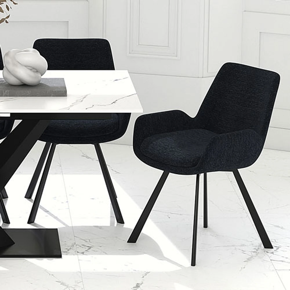 Signy Modern Fabric Dining Chair - Set of 2