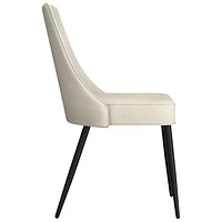 Chaise de salle à manger moderne en tissu Koda - Ensemble de 2