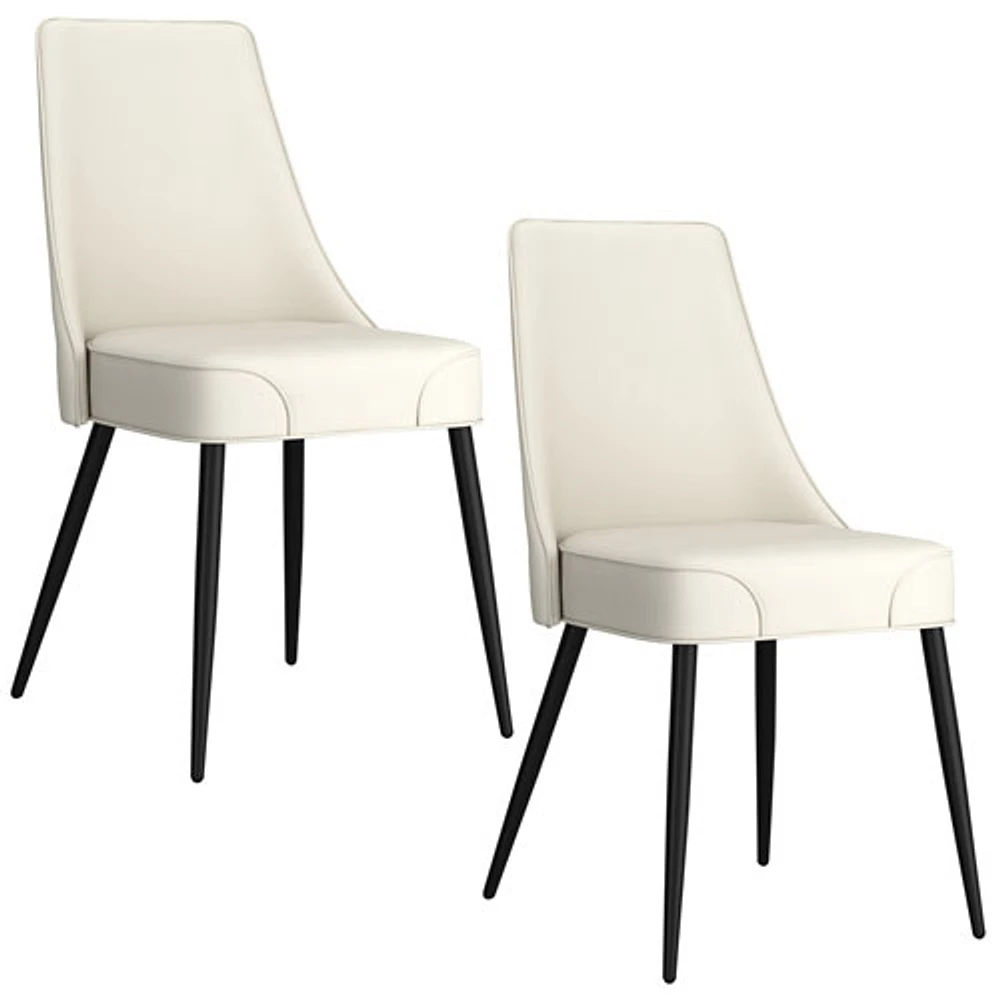 Koda Modern Faux Leather Dining Chair - Set of 2