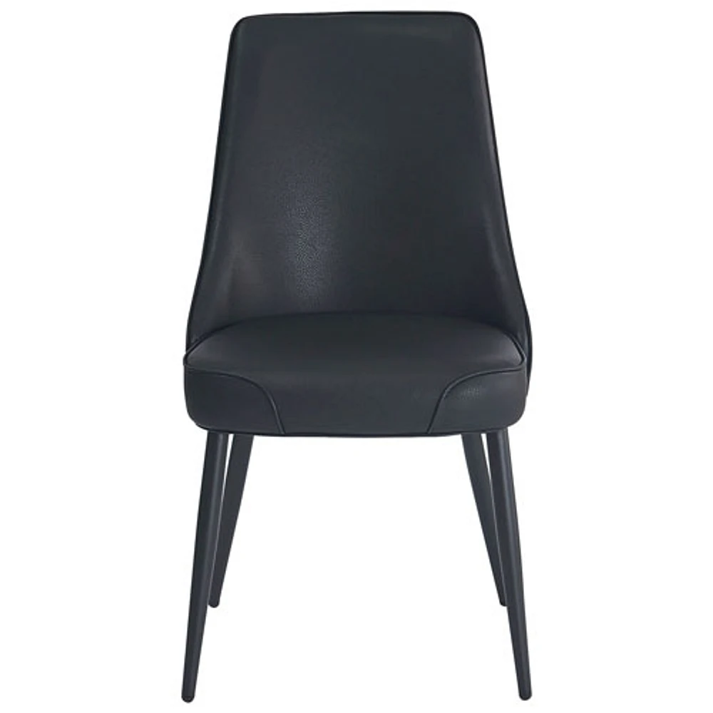 Koda Modern Faux Leather Dining Chair - Set of 2 - Black