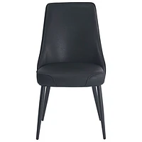 Koda Modern Faux Leather Dining Chair - Set of 2 - Black