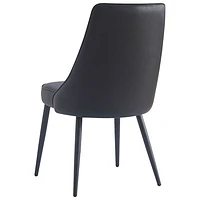 Koda Modern Faux Leather Dining Chair - Set of 2 - Black