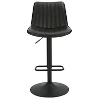 Tabouret de bar contemporain à hauteur réglable et vérin pneumatique Kosi - Ensemble de 2