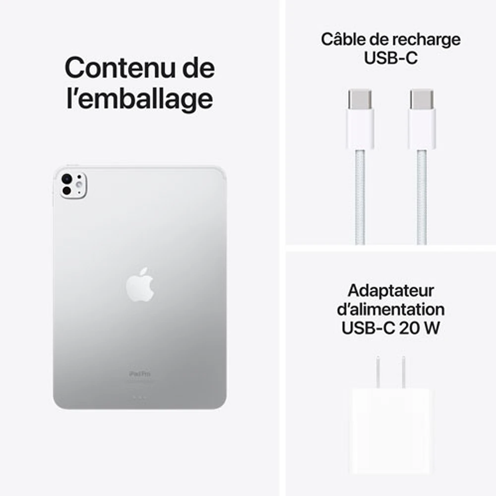 iPad Pro 11 po 256 Go d'Apple avec Wi-Fi (5e génération) - Argenté