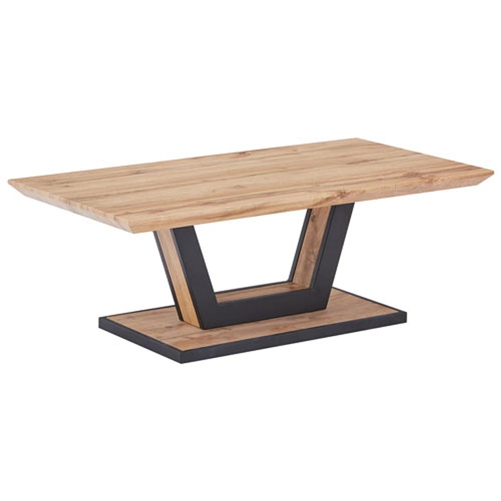 Table basse rectangulaire contemporaine Forna - Naturel/Noir