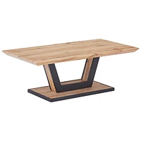 Table basse rectangulaire contemporaine Forna - Naturel/Noir