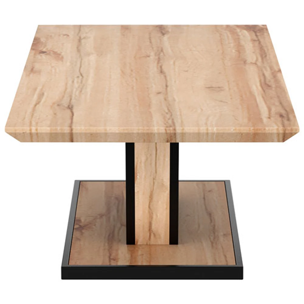 Table basse rectangulaire contemporaine Forna - Naturel/Noir