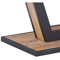 Table basse rectangulaire contemporaine Forna - Naturel/Noir