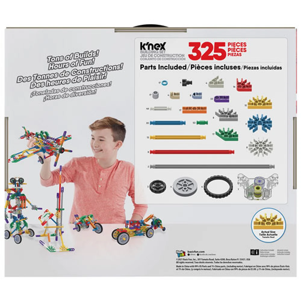 K'NEX Classic Motorized Creations Building Set - 325 Pieces (85049)