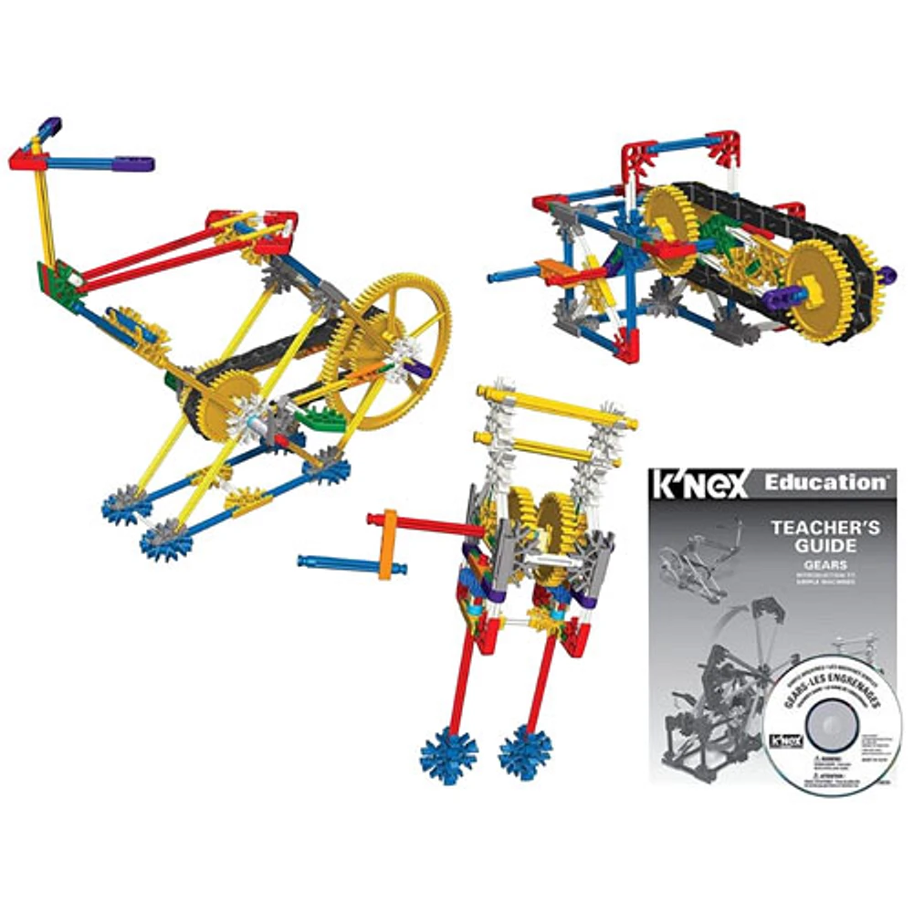 K'NEX Education Intro to Simple Machines Gears Set - 198 Pieces (78630)