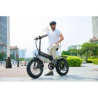 GoPowerBike GoExpress Foldable Electric City Bike (500W Motor/ 72km Range/ 32km/h Top Speed) - Black