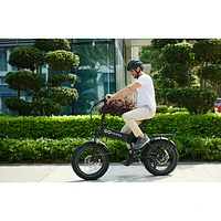 GoPowerBike GoExpress Foldable Electric City Bike (500W Motor/ 72km Range/ 32km/h Top Speed) - Black