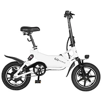 GoPowerBike GoSpyder Foldable Electric City Bike (350W Motor /40km Range /24km/h Top Speed) - Black