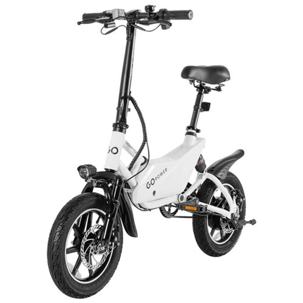 GoPowerBike GoSpyder Compact Foldable Electric City Bike (350W Motor /40km Range /24km/h Top Speed