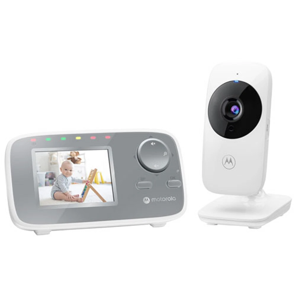 Motorola 2.4" Video Baby Monitor (VM482) - White/Grey