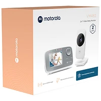 Interphone de surveillance vidéo de 2,4 po de Motorola (VM482) - Blanc/Gris