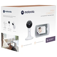 Motorola 4.3" Wi-Fi Full HD Video Smart Baby Monitor (VM64) - White