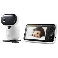 Motorola 5" HD Video Motorized Baby Monitor with LED Sound Level Indicator (PIP1610) - White