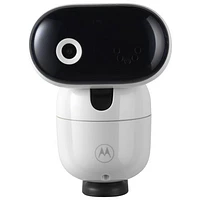 Interphone de surveillance vidéo motorisé HD 5 po de Motorola avec indicateur de niveau sonore DEL (PIP1610) - Blanc