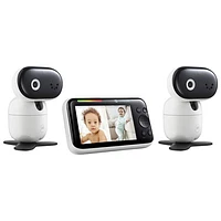 Motorola 5" Wi-Fi Motorized Smart Monitor (PIP1510-2) - Double Camera - White