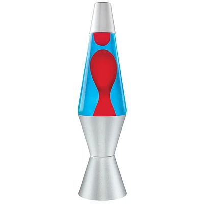 Lampe à lave de 14,5 po de Lava Lite - Rouge/Bleu/Argenté