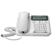 Téléphone avec fil de Motorola avec répondeur (CT610) - Blanc