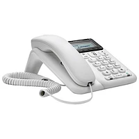 Téléphone avec fil de Motorola avec répondeur (CT610) - Blanc