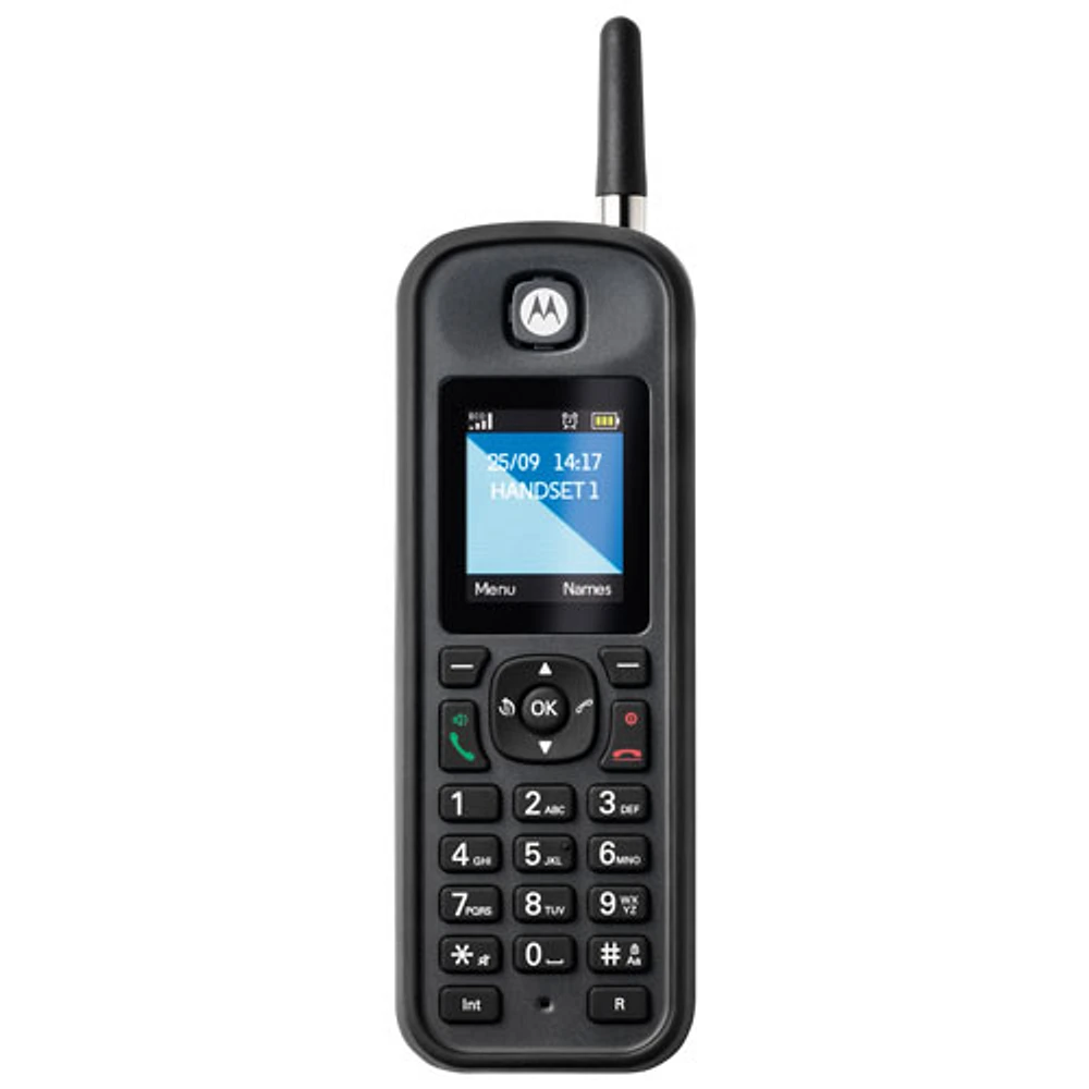 Téléphone d'extérieur sans fil à 2 combinés DECT 6.0 O21 de Motorola - Noir