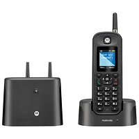 Téléphone d'extérieur sans fil à 1 combiné DECT 6.0 O21 de Motorola - Noir